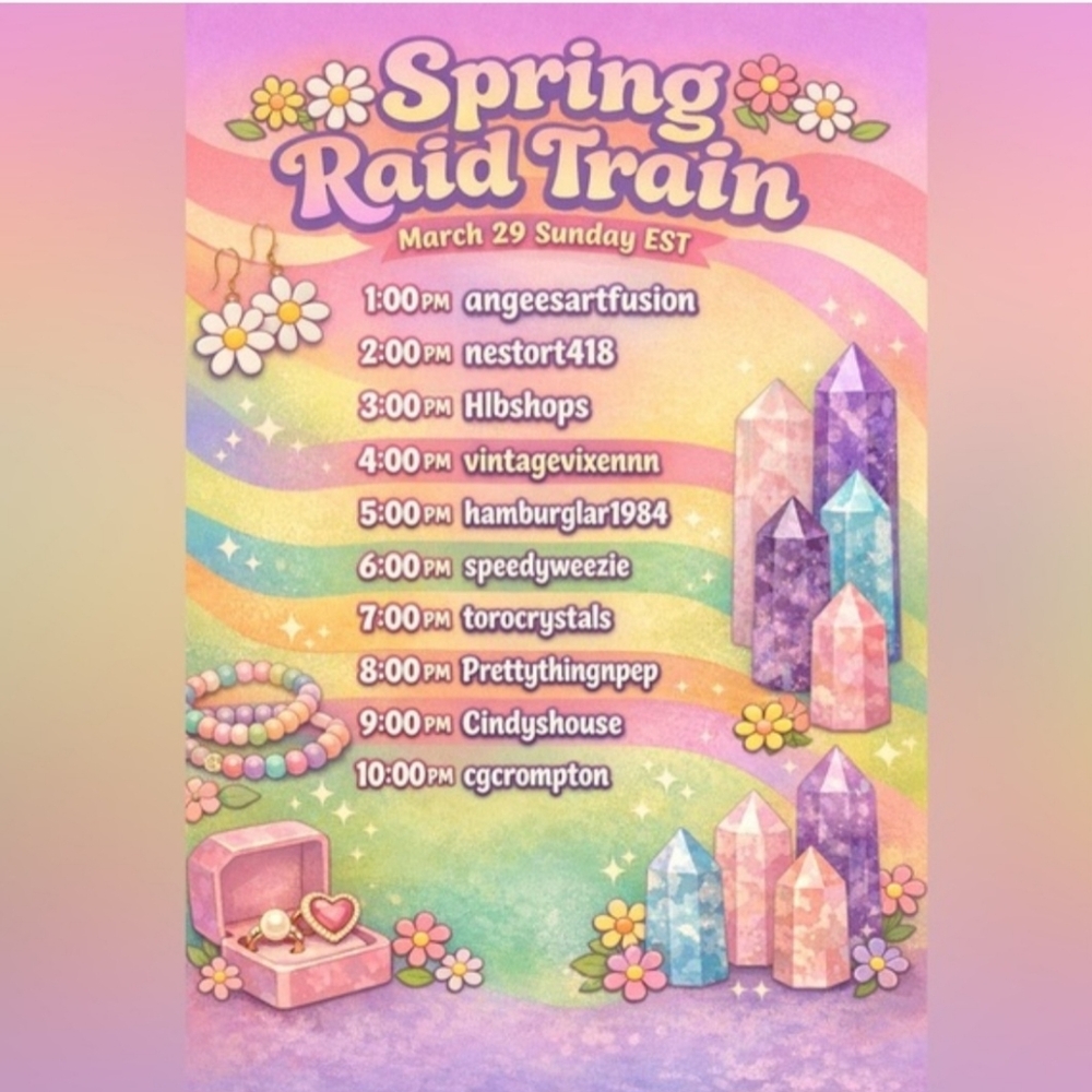 Mar 29th Spring Raid Train Item Listing